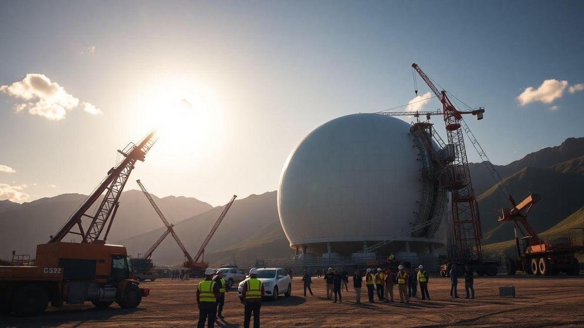 The Construction of the Largest Telescope in the World